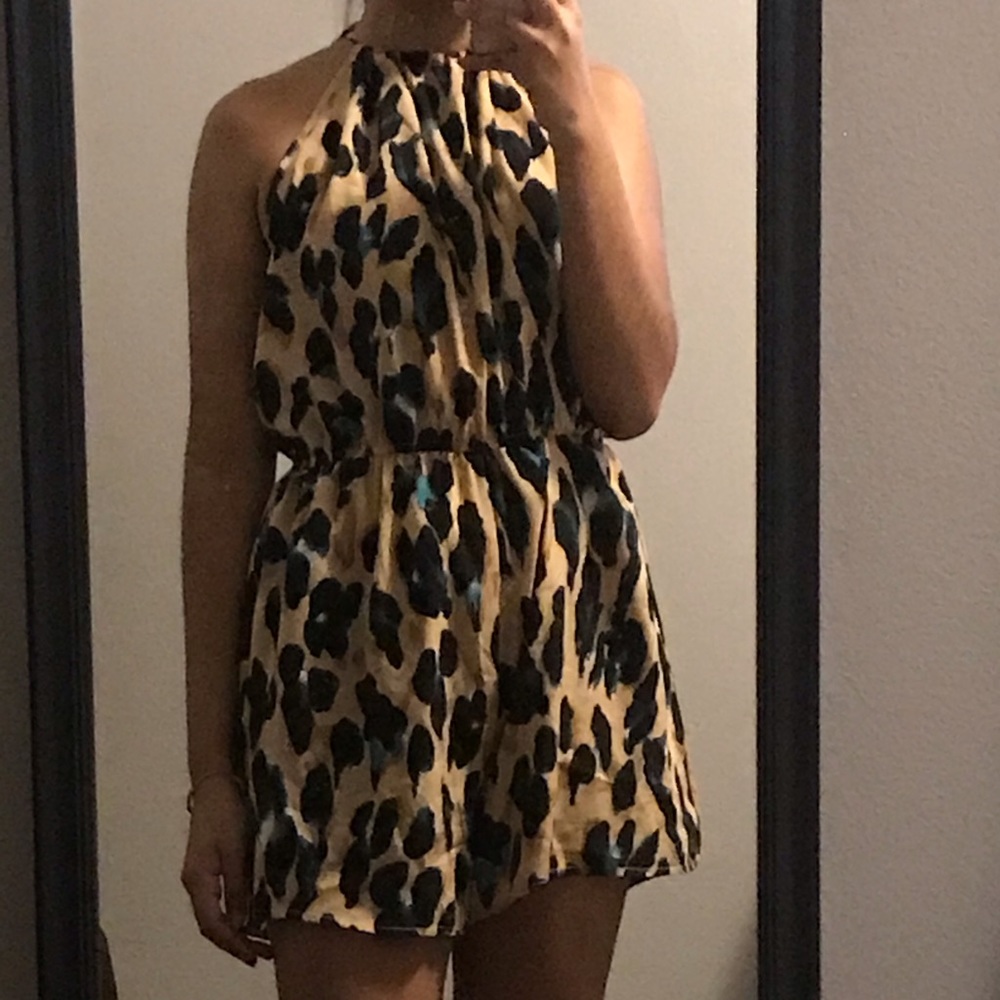 NEW SHEIN CHEETAH PRINT ROMPER